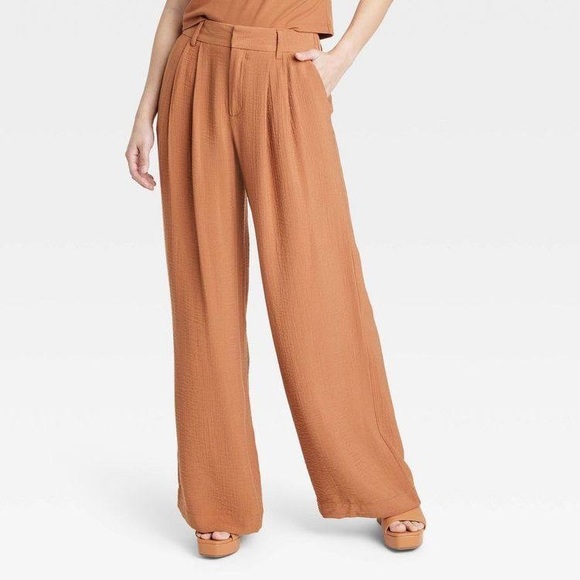 a new day Pants - NWT a new day wide leg pleated trouser size 16